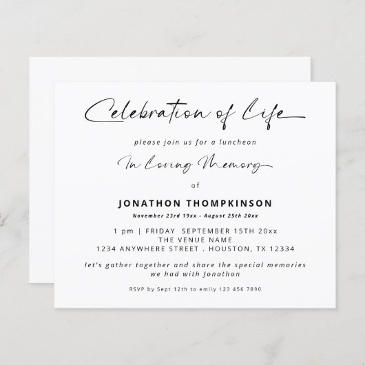 Begrotingsviering van het leven witte luis (Voorkant / Achterkant)