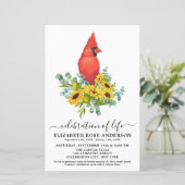 Begrotingsviering van levensbelangrijke uitnodigin (Staand voorkant)