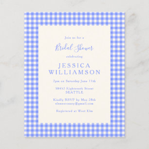 BegrotingsVintage Periwinkle Plaid Vrijgezellenfee