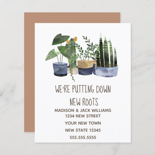 Begrotingswijziging adres | Verplaatsingsaankondig (Voorkant / Achterkant)