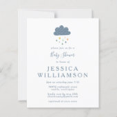 Begrotingswolken en regendruppels in blauw Baby sh (Voorkant)