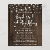 BEGROTINGSWood Klokjeslampje 1e verjaardag (Voorkant)