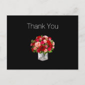 Begrotingszaken Floral Dank u Briefkaarten (Voorkant)