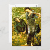 Beguiling van Merlin ~ Burne-Jones 1874 schilderen Briefkaart (Voorkant / Achterkant)