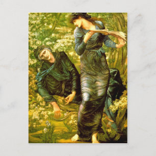 Beguiling van Merlin ~ Burne-Jones 1874 schilderen Briefkaart