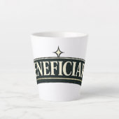 Begunstigde Latte Mok (Voorkant)