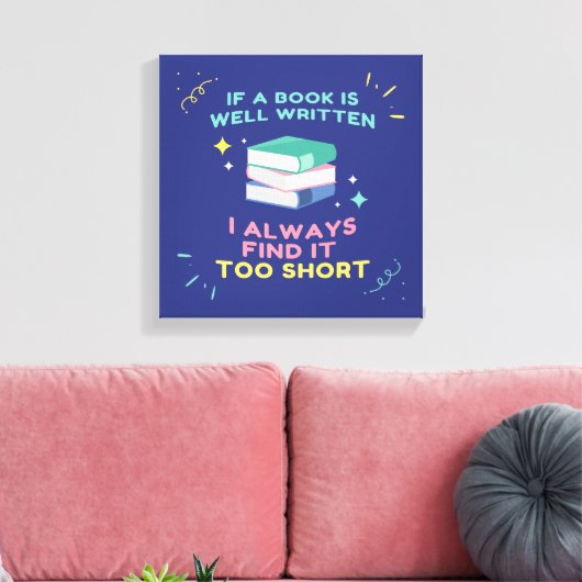 Begunstigde Lezer I - Jane Austen Quote Canvas Afdruk (Insitu (Woonkamer))
