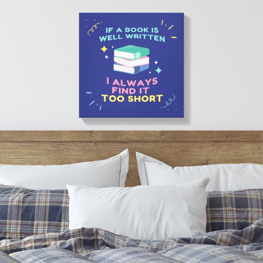 Begunstigde Lezer I - Jane Austen Quote Canvas Afdruk (Insitu (Slaapkamer))