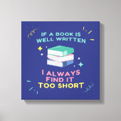 Begunstigde Lezer I - Jane Austen Quote Canvas Afdruk (Voorkant)