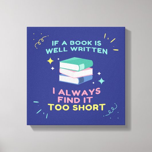 Begunstigde Lezer I - Jane Austen Quote Canvas Afdruk (Voorkant)