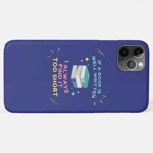 Begunstigde Lezer I - Jane Austen Quote Case-Mate iPhone Case (Achterkant (horizontaal))