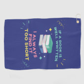 Begunstigde Lezer I - Jane Austen Quote Golfhanddoek (Horizontaal)