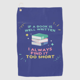 Begunstigde Lezer I - Jane Austen Quote Golfhanddoek