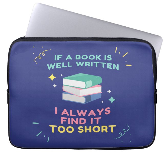 Begunstigde Lezer I - Jane Austen Quote Laptop Sleeve (Voorkant)