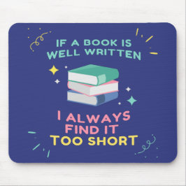 Begunstigde Lezer I - Jane Austen Quote Muismat