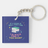 Begunstigde Lezer I - Jane Austen Quote Sleutelhanger (Achterkant)