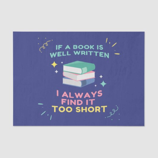 Begunstigde Lezer I - Jane Austen Quote Tissuepapier (Voorkant)