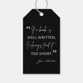 Begunstigde Lezer II - Jane Austen Quote Cadeaulabel