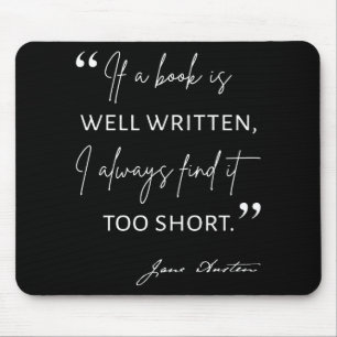 Begunstigde Lezer II - Jane Austen Quote Muismat