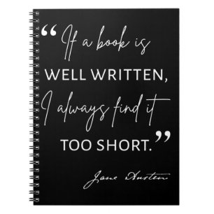 Begunstigde Lezer II - Jane Austen Quote Notitieboek