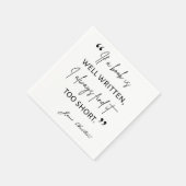 Begunstigde Lezer II - Jane Austen Quote Servet (Hoek)