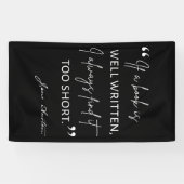 Begunstigde Lezer II - Jane Austen Quote Spandoek (Horizontaal)