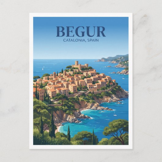 Begur Spanje Reizen Briefkaart (Voorkant)