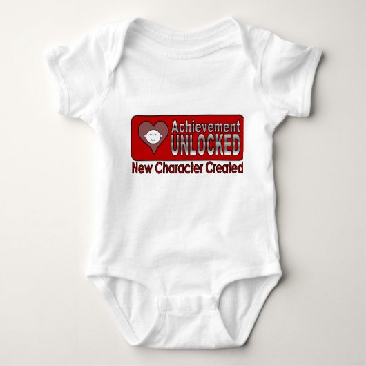 Behaal ontgrendeld nieuwe baby RED Romper (Voorkant)