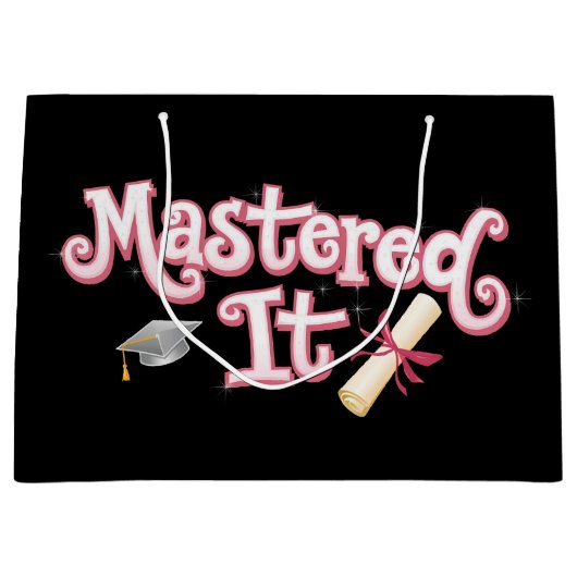 Behaalde het Afstuderen Masterdiploma Afgestudeerd Groot Cadeauzakje (Voorkant)
