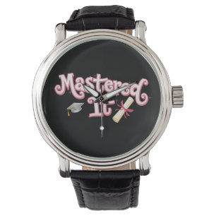 Behaalde het Afstuderen Masterdiploma Afgestudeerd Horloge