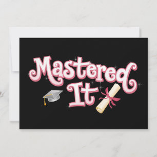 Behaalde het Afstuderen Masterdiploma Afgestudeerd Kaart