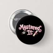 Behaalde het Afstuderen Masterdiploma Afgestudeerd Ronde Button 5,7 Cm (Voorkant /achterkant)