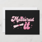 Behaalde het Masterdiploma Afgestudeerd MBA Afstud Aankondiging (Voorkant)