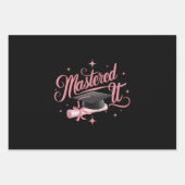 Behaalde het Masterdiploma Afgestudeerd MBA Afstud Inpakpapier Vel (Voorkant)