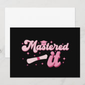 Behaalde het Masterdiploma Afgestudeerd MBA Afstud Kaart (Voorkant / Achterkant)