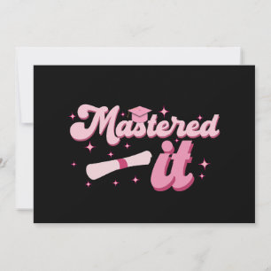 Behaalde het Masterdiploma Afgestudeerd MBA Afstud Kaart