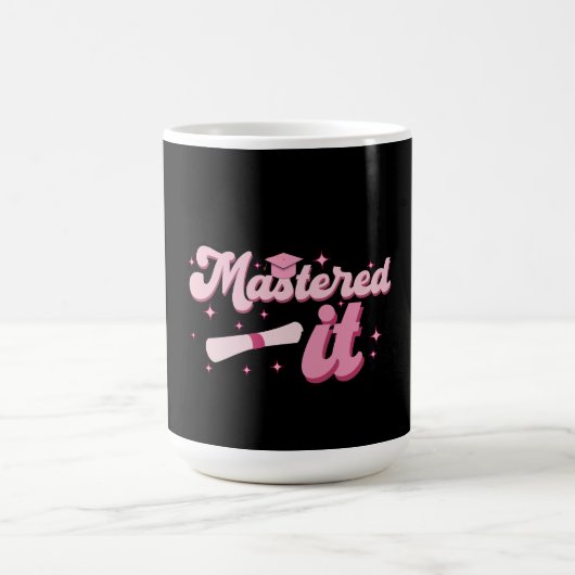 Behaalde het Masterdiploma Afgestudeerd MBA Afstud Magische Mok (Midden)