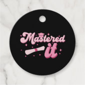 Behaalde het Masterdiploma MBA Afgestudeerd Bedankjes Labels (Voorkant)
