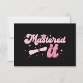Behaalde het Masterdiploma MBA Afgestudeerd Bedankkaart (Voorkant)