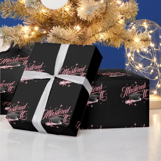 Behaalde het Masterdiploma MBA Afgestudeerd Cadeaupapier (Feestdagen)