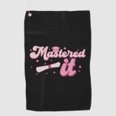 Behaalde het Masterdiploma MBA Afgestudeerd Golfhanddoek (Voorkant)