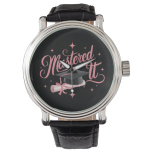 Behaalde het Masterdiploma MBA Afgestudeerd Horloge