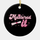 Behaalde het Masterdiploma MBA Afgestudeerd Keramisch Ornament (Voorkant)