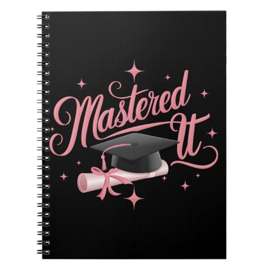 Behaalde het Masterdiploma MBA Afgestudeerd Notitieboek (Voorkant)