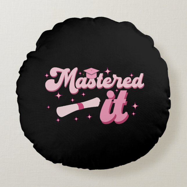 Behaalde het Masterdiploma MBA Afgestudeerd Rond Kussen (Voorkant)