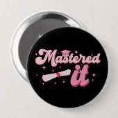 Behaalde het Masterdiploma MBA Afgestudeerd Ronde Button 4,0 Cm (Voorkant /achterkant)