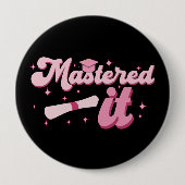 Behaalde het Masterdiploma MBA Afgestudeerd Ronde Button 4,0 Cm (Voorkant)