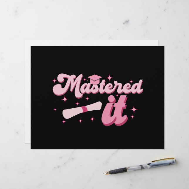 Behaalde het Masterdiploma MBA Afstuderen Briefhoofd (Voorkant / Achterkant in situ)