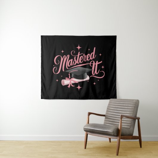 Behaalde het Masterdiploma MBA afstuderen Wandkleed (In Situ (horizontaal))