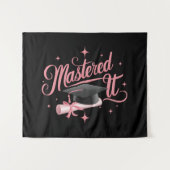 Behaalde het Masterdiploma MBA afstuderen Wandkleed (Voorkant (horizontaal))
